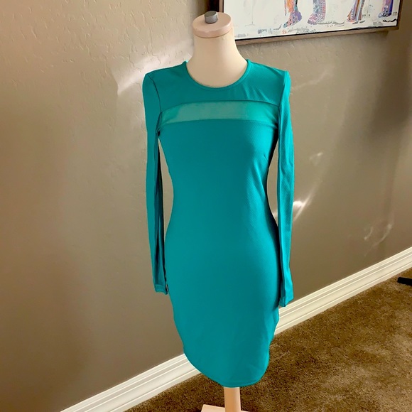 Gianni Bini Turquoise Dress Size Small - Picture 2 of 6